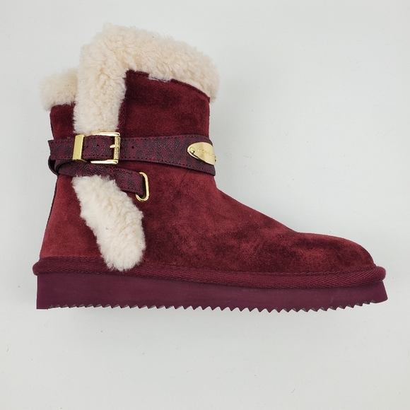 Michael Kors Shoes - Michael Kors Women Suede Fur Shearling Lined Winter Boots